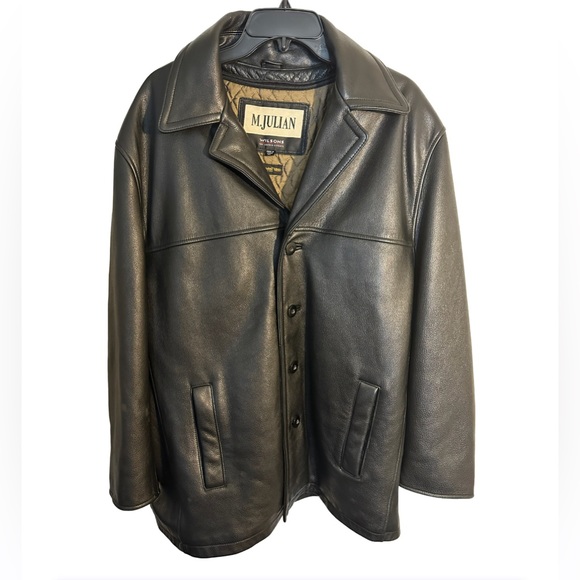 **SOLD** Mens Wilsons M. Julian Leather Jacket with Thinsulate Insulation - Picture 4 of 16